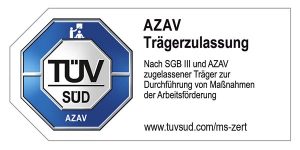 Logo Tüv Süd AZAV Trägerzulassung