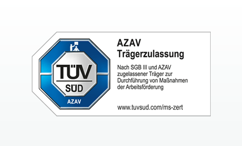 AZAV Zertifikat TüV Süd